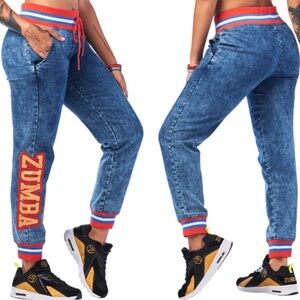 Zumba Spirit Denim Sweatpants Joggers (XL)